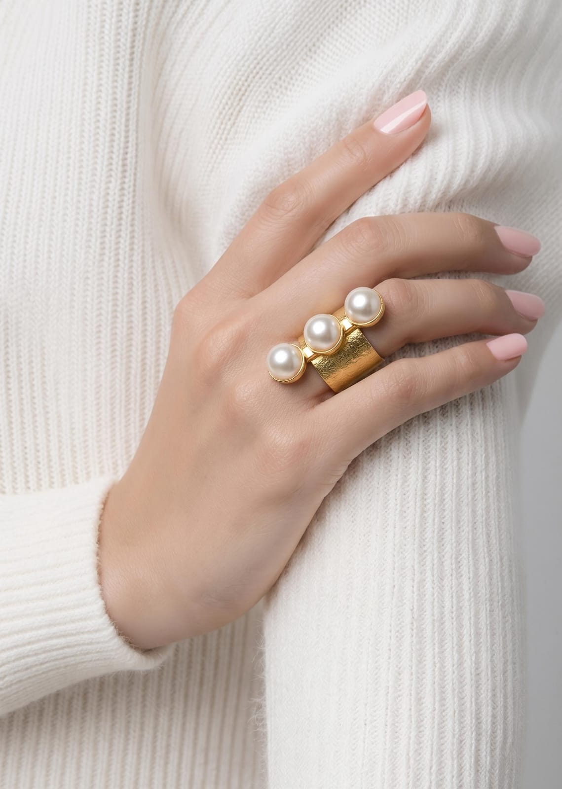 Anillo perla trendi
