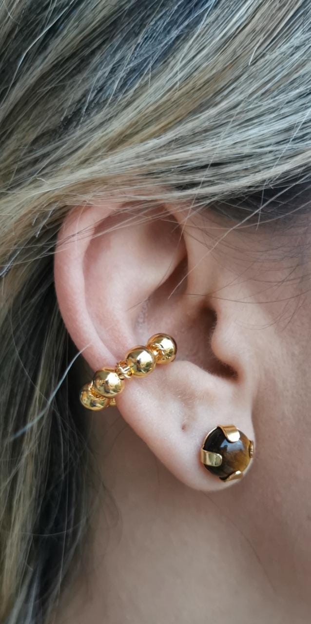 Earcuff Esferas Entrelazadas