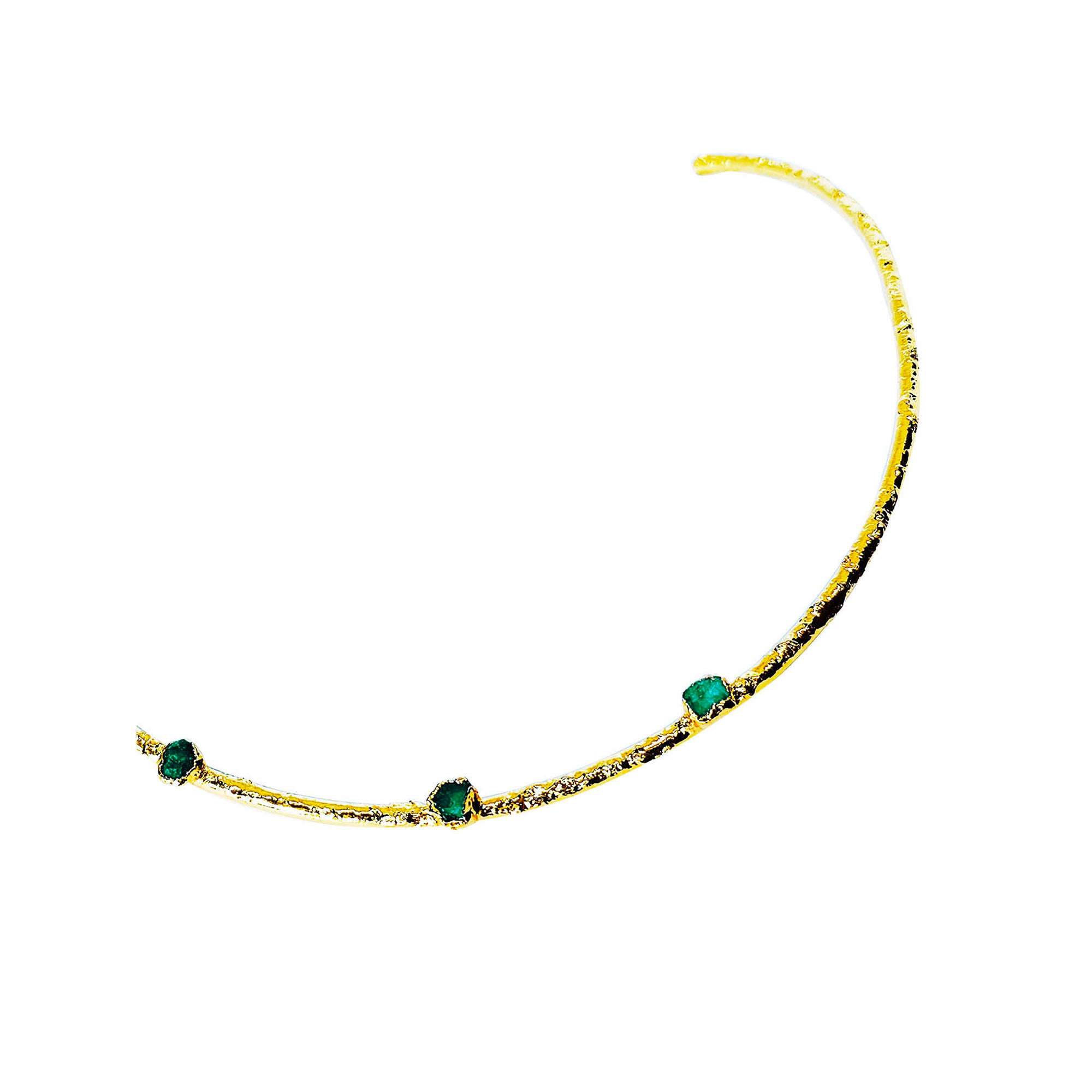 Choker Esmeralda en Bruto – Trumali