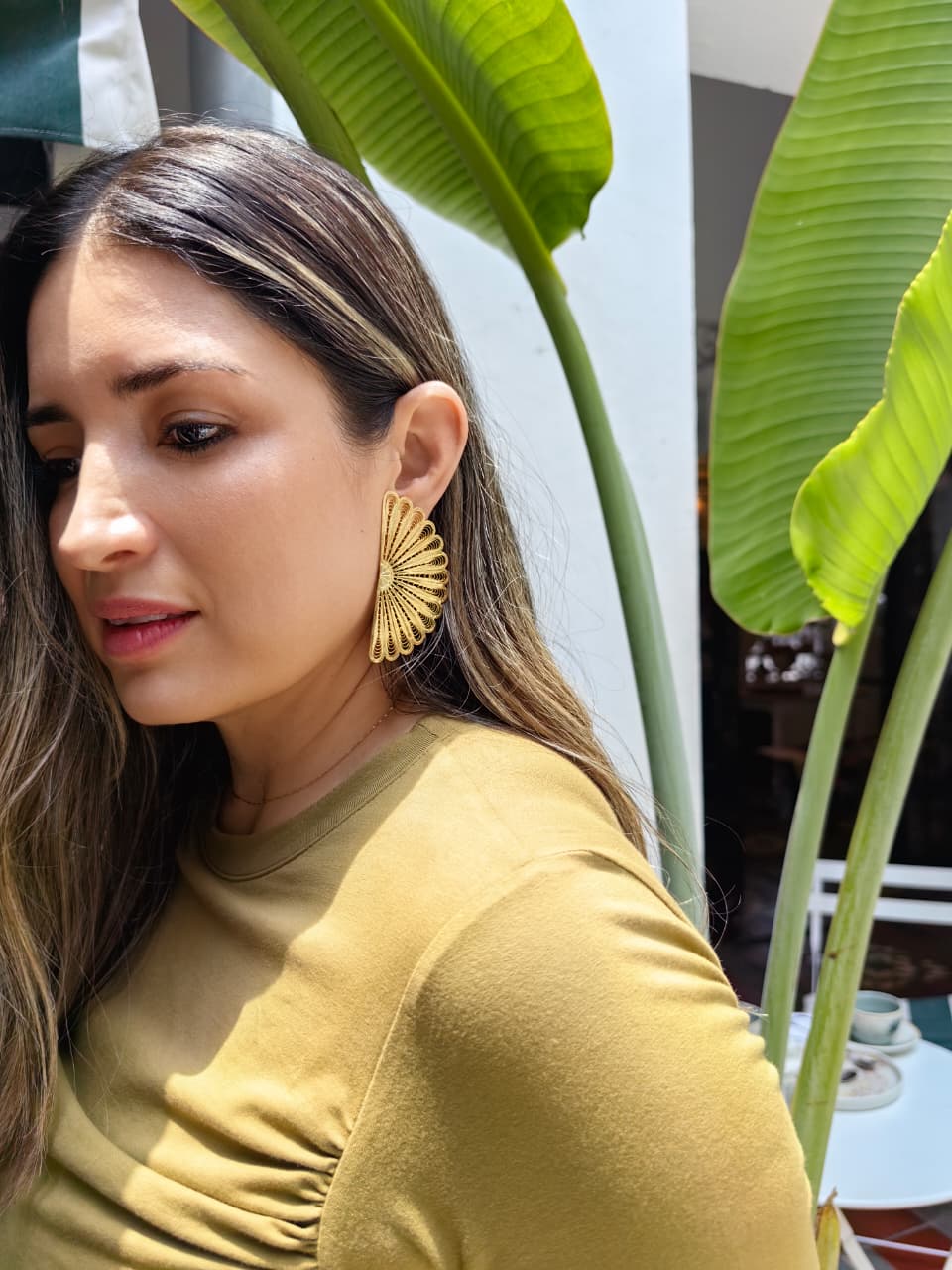 Aretes Abanicos Hechos a Mano – Elegancia Artesanal que Enamora