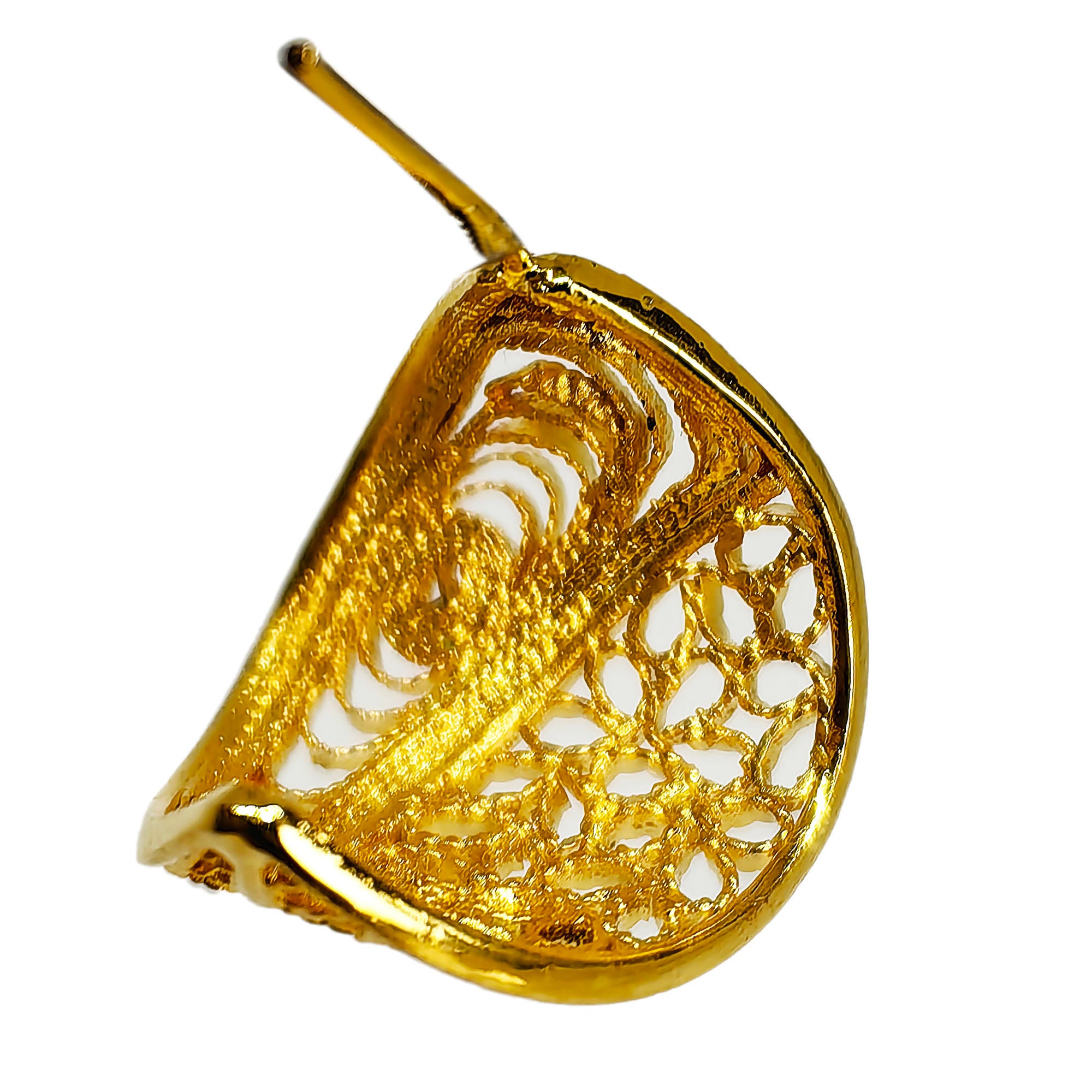 Candonga Hoja en Filigrana – Joyas doradas con alma ancestral